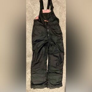 All in Motion Black Snow Bib Overalls Insulated